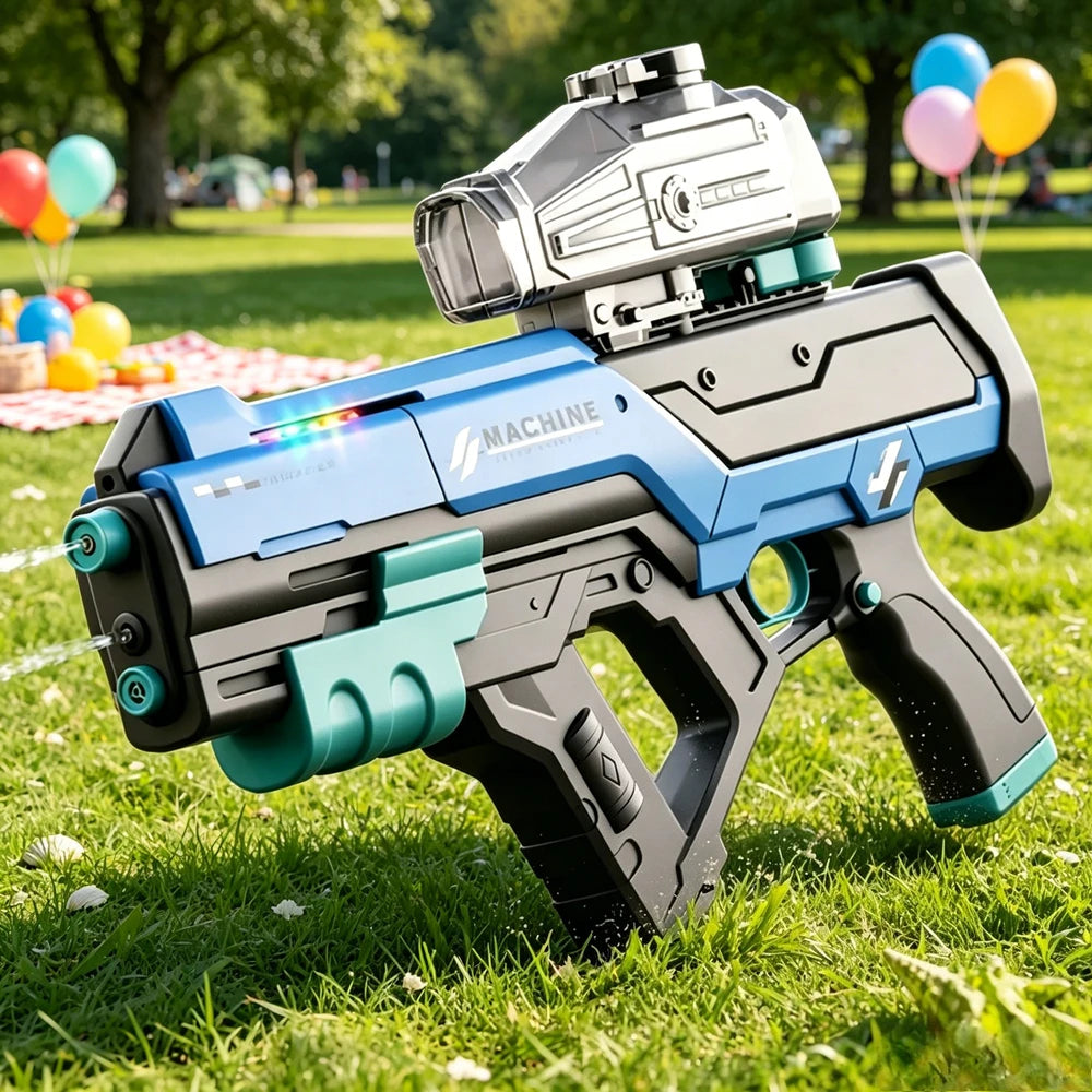 Electric Water Gun Automatic Continuous Shooting Water Blaster Summer Outdoor Beach Pool Water Fight Toy for Kids Adults