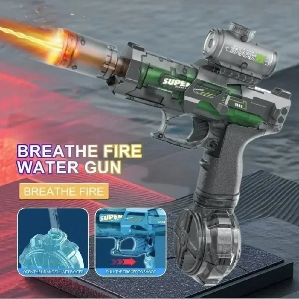 Electric Water Gun Automatic Continuous Shooting Water Blaster Summer Outdoor Beach Pool Water Fight Toy for Kids Adults