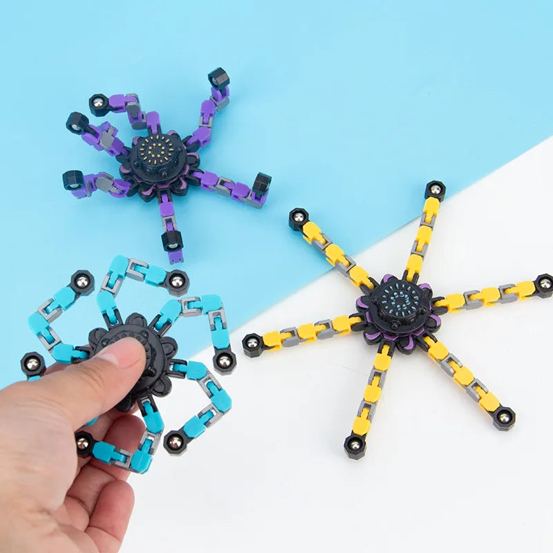 Deformed Fidget Spinner Chain Toys For Resistance Hand Spinner Vent Toys Adult Gift
