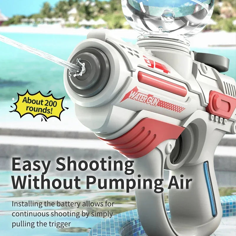 Kids Electric Water Gun Fully Automatic High Pressure Water Blaster for Boys Summer Beach Pool Party Water Fighting Play Toys