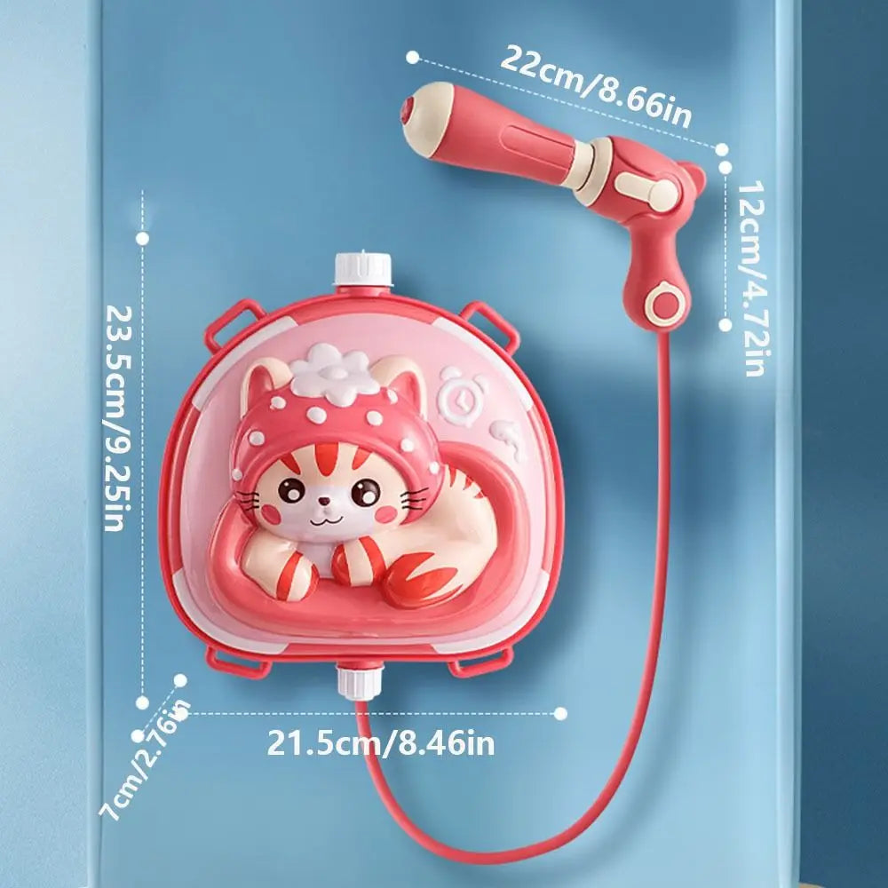 Pull Type Children Backpack Water Spray Toy Powerful Range Large Capacity Long-range Water Battle Props Easy To Fill