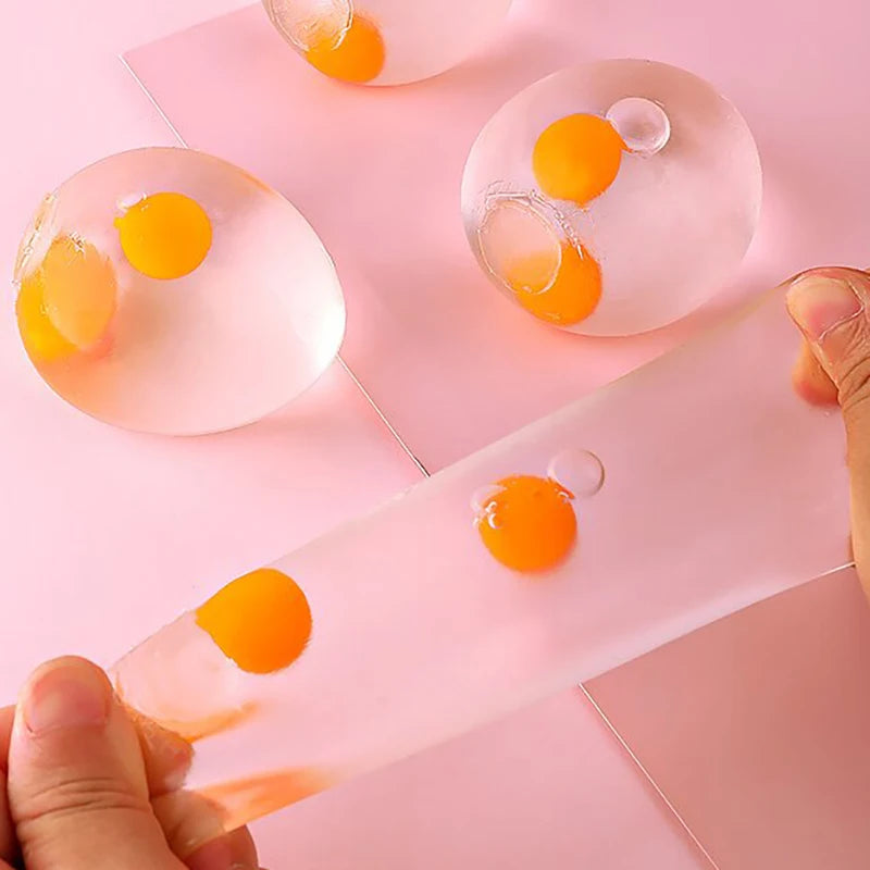 1PC Tricky Decompression 3D Egg Pinch Ball Silicone Push Its Bubble Anti Stress Toys