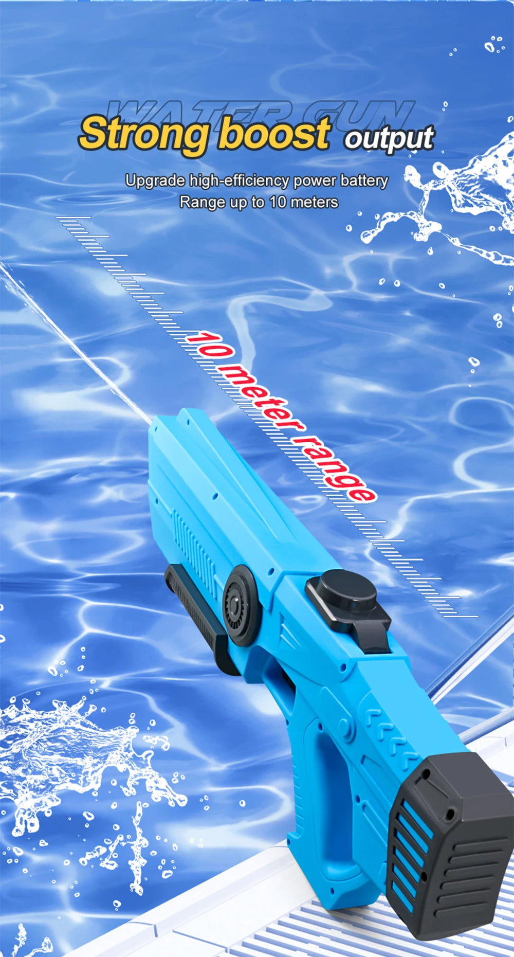 Electric Water Guns For Adults Powerful Squirt Automatic Water Suction Water Blasters Summer Outdoor Beach Toy For boys Kid Gift