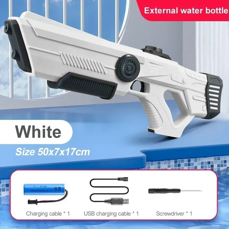 Electric Water Guns For Adults Powerful Squirt Automatic Water Suction Water Blasters Summer Outdoor Beach Toy For boys Kid Gift