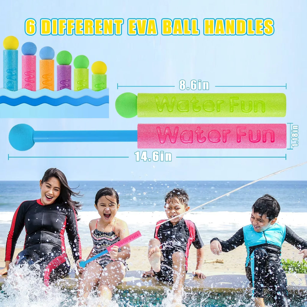 3Packs Water Gun for Kids Summer Foam Watergun Toys Water Squirter Soaker Blaster Outdoor Swimming Pool Beach Games Toys