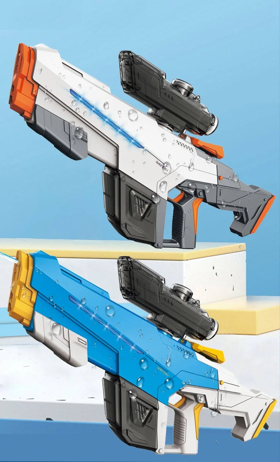 Electric Water Gun  for Adults  Kids Gift High-pressure Strong Energy Automatic Water Spray Beach Pool Outdoor Toys