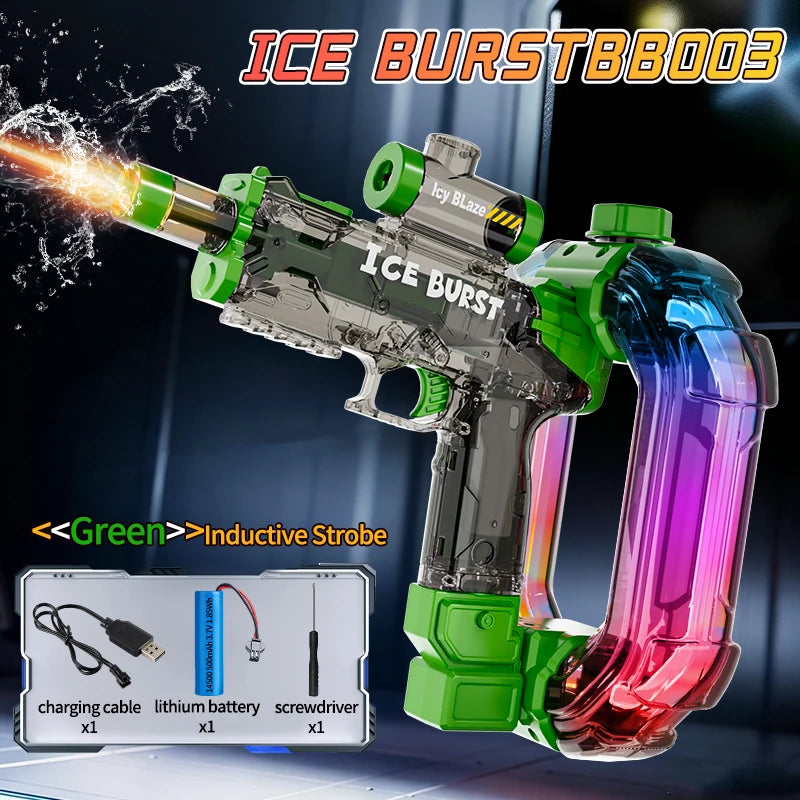 Electric Water Gun with Long Battery Automatic Water Blaster  for Summer Beach Pool Outdoor Party Games Ideal Children Gift