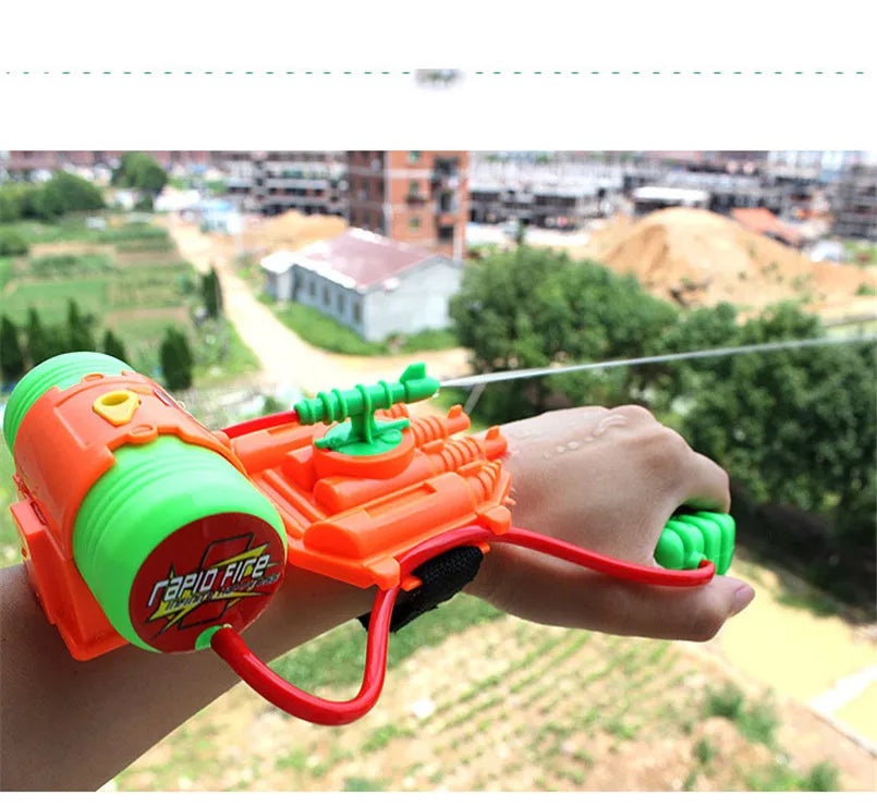 Water Gun Toys Fun Spray Wrist Hand-held Outdoor Beach Play Water Toy For Boys Sports Summer Pistol Gun Gifts