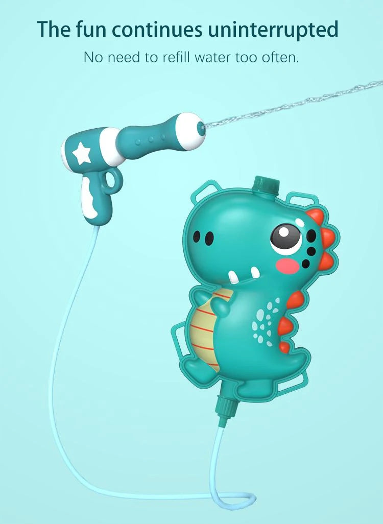 Summer Backpack Water Gun Cartoon Water Gun Beach Water Toys Outdoor Animals Backpack Water Gun Children Toys Gift