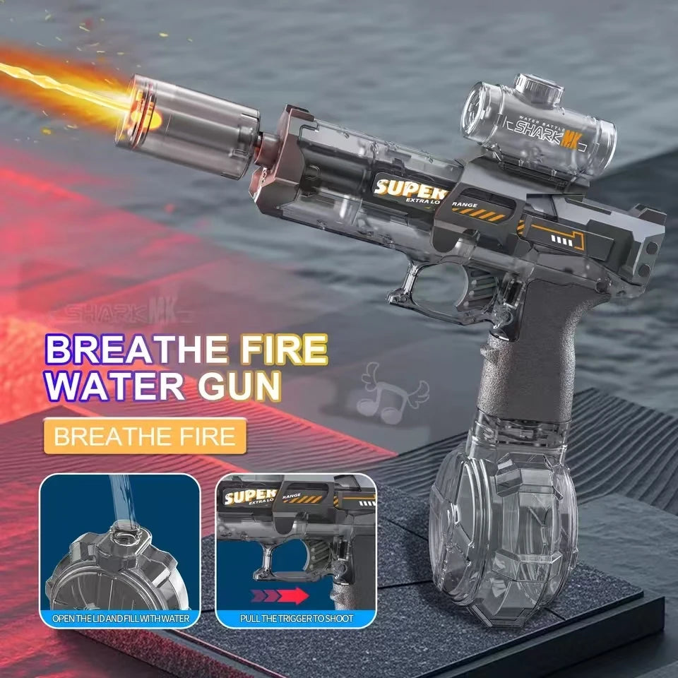 Electric Water Guns For Adults Powerful Squirt Automatic Water Suction Water Blasters Summer Outdoor Beach Toy For boys Kid Gift