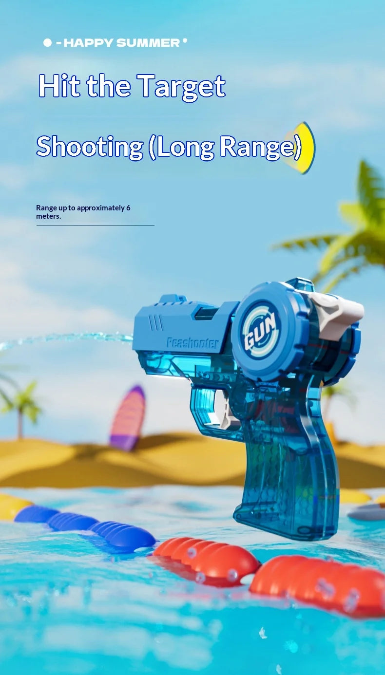 Glock Press-Pump Water Gun with High Capacity for Kids, Beach Water Battle Outdoor Water Play Toy