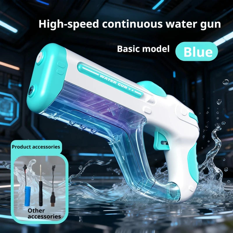 Electric Water Guns For Adults Powerful Squirt Automatic Water Suction Water Blasters Summer Outdoor Beach Toy For boys Kid Gift