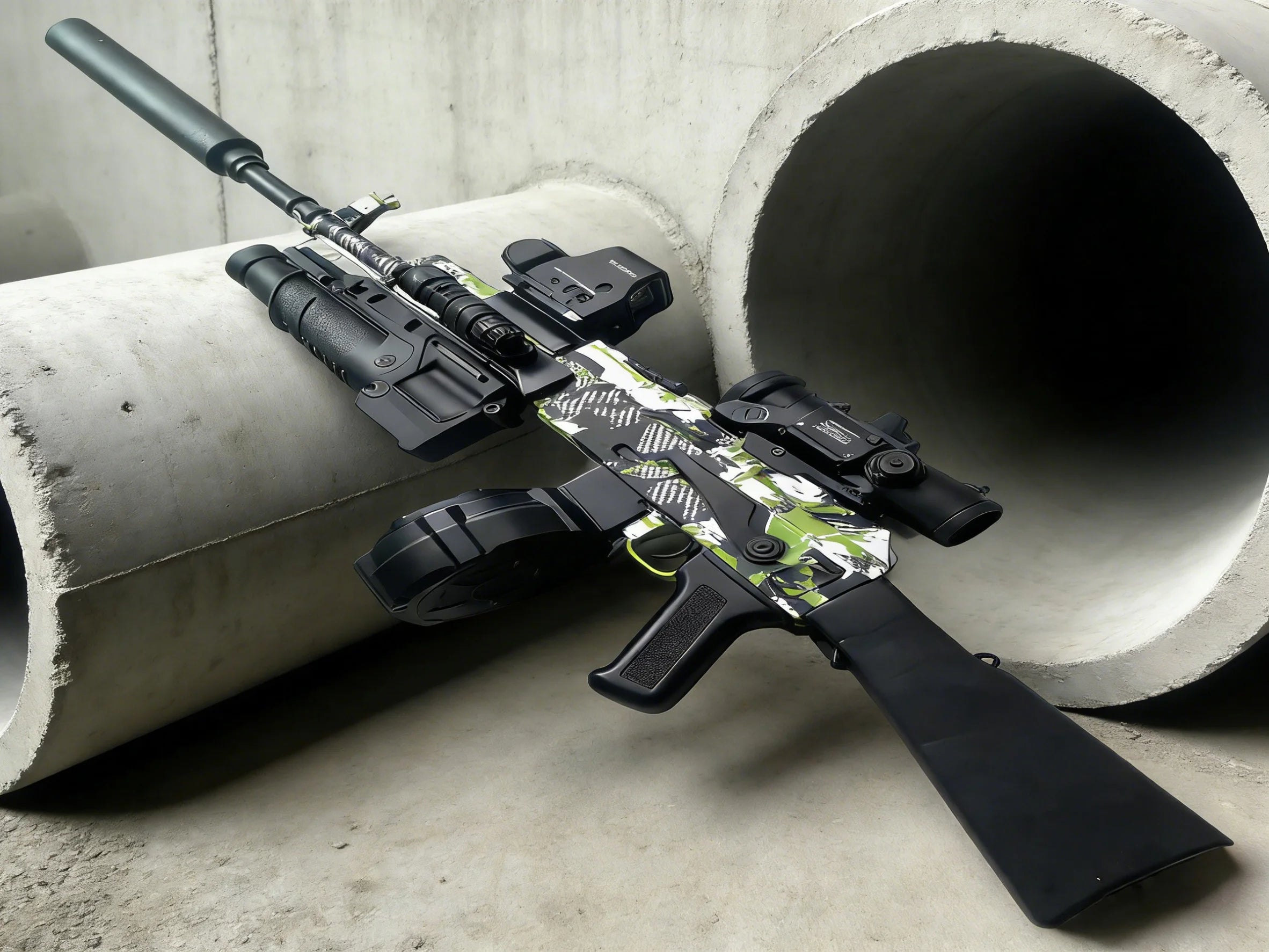 AK47 Gel Blasters Sniper Rifle - 32M Extreme Range, Full Auto Electric Gel Ball Blaster Gun for Adults, Outdoor Shooting Games