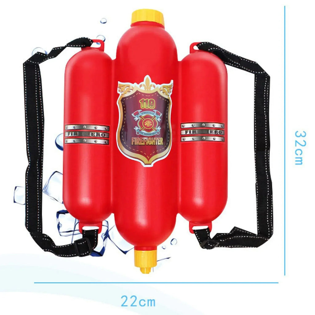 2500ML Firefighter Backpack Water Gun Blaster for Kids,Tank with Hose Shooter, Super Water Squirt Suitable for Outdoor Play Kids