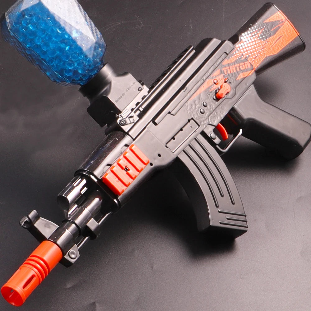 High-Speed AK Electric Ball Blaster - Fun for Kids and Adults, Rechargeable - Ideal for Outdoor Game Parties（No water bombs）