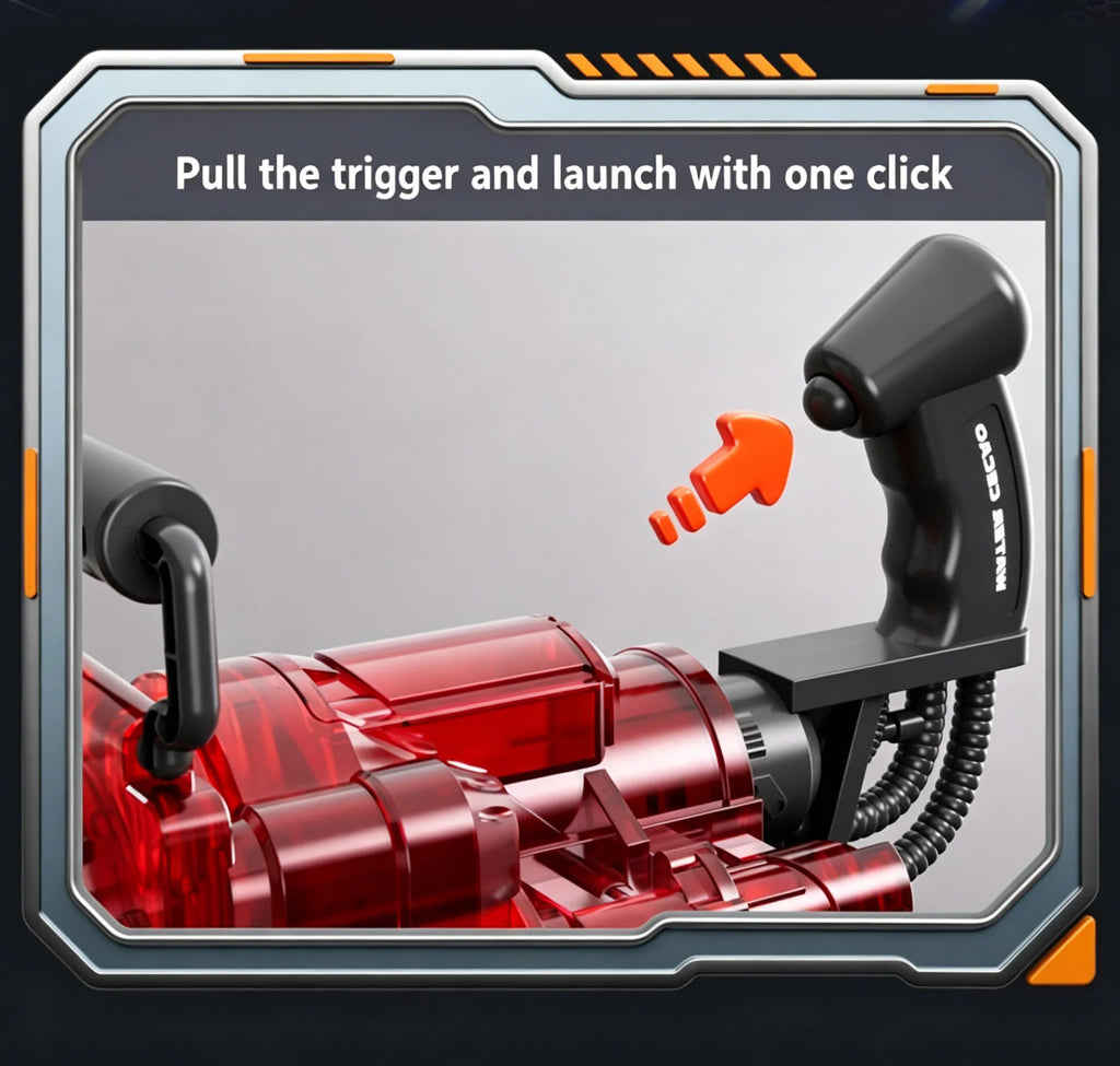SSAuto Gatling Water Cannon Rotating High-Pressure Large Capacity Gatling Water Gun Toy Adults Outdoor Summer Fun Play Kid Gifts