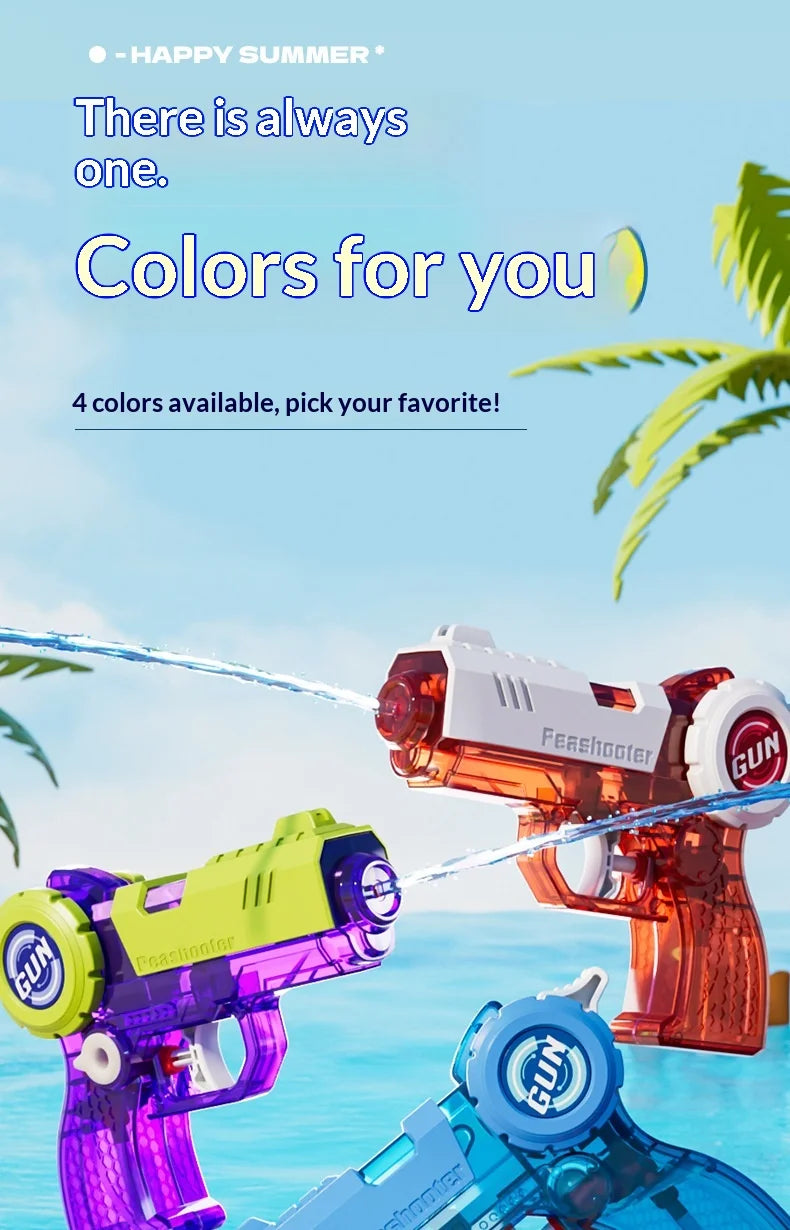 Glock Press-Pump Water Gun with High Capacity for Kids, Beach Water Battle Outdoor Water Play Toy