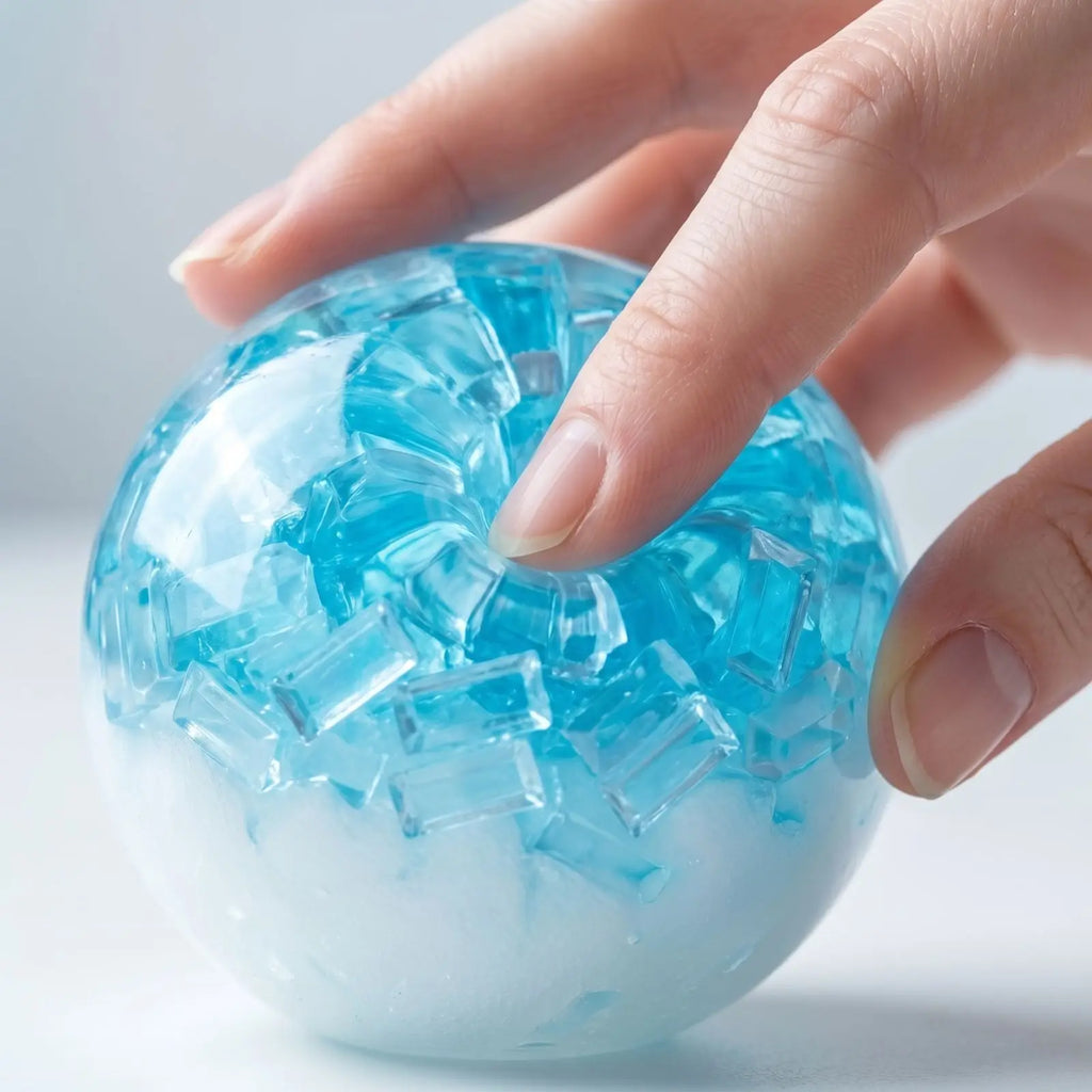 Stress Balls Crunchy Ice Fidget Toys Squeezable Sensory Anxiety Relief Hand Therapy Squishy Calming Relaxing Toy
