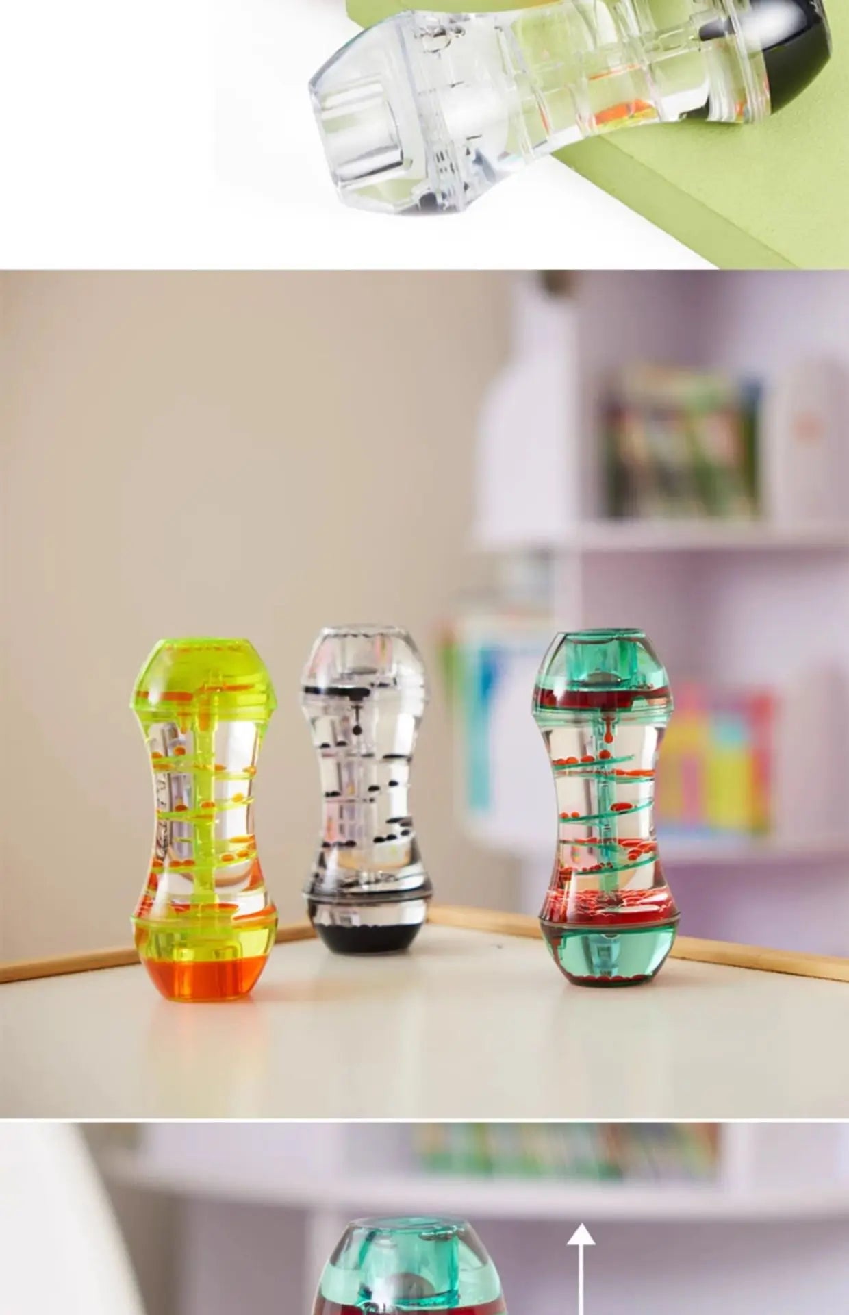 Stress Relief Toys, Emotional Learning Resources, Children's Liquid Motion Stress Relief Toys, Special Needs Developmental Toys, Oil Drop Stress-Relief Desktop Crafts, Christmas Campus Children's Gifts