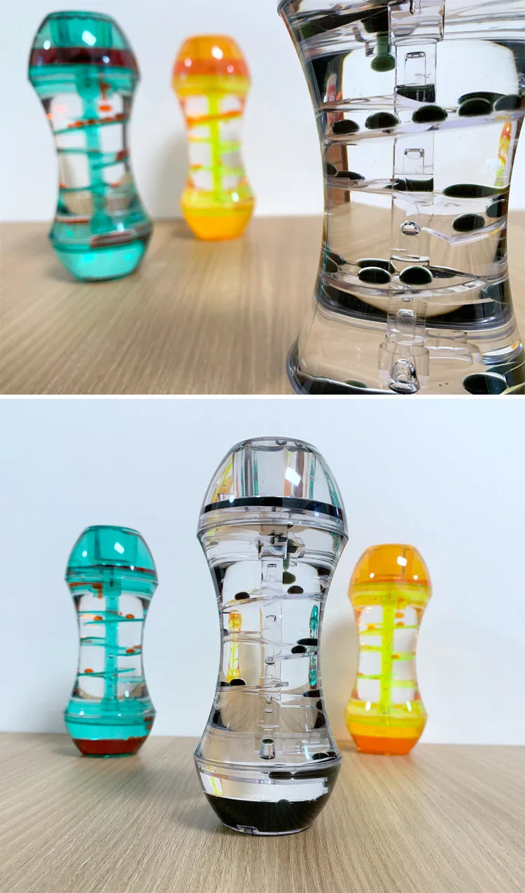 Stress Relief Toys, Emotional Learning Resources, Children's Liquid Motion Stress Relief Toys, Special Needs Developmental Toys, Oil Drop Stress-Relief Desktop Crafts, Christmas Campus Children's Gifts
