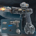 Electric Water Gun with Recoil: Automatic High Pressure Squirt Gun, LED Sensor Light Water Pistol, Summer Outdoor Beach Toy