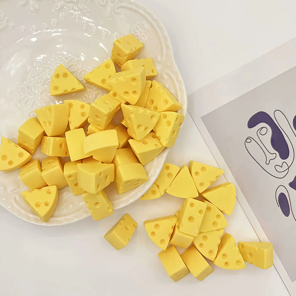 Squishy Simulated Cheese Squeeze Toy Milk-flavored Food Sensory Toy Soft Stress Relief Slow Rising Fidget Toy for Friends Gifts