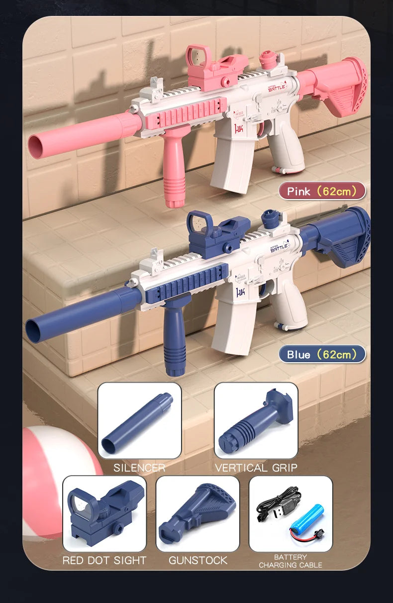 Automatic Summer Electric Toy Water Gun Large-capacity Water Gun Beach Outdoor Water Fight Swimming Pool Toys Gifts