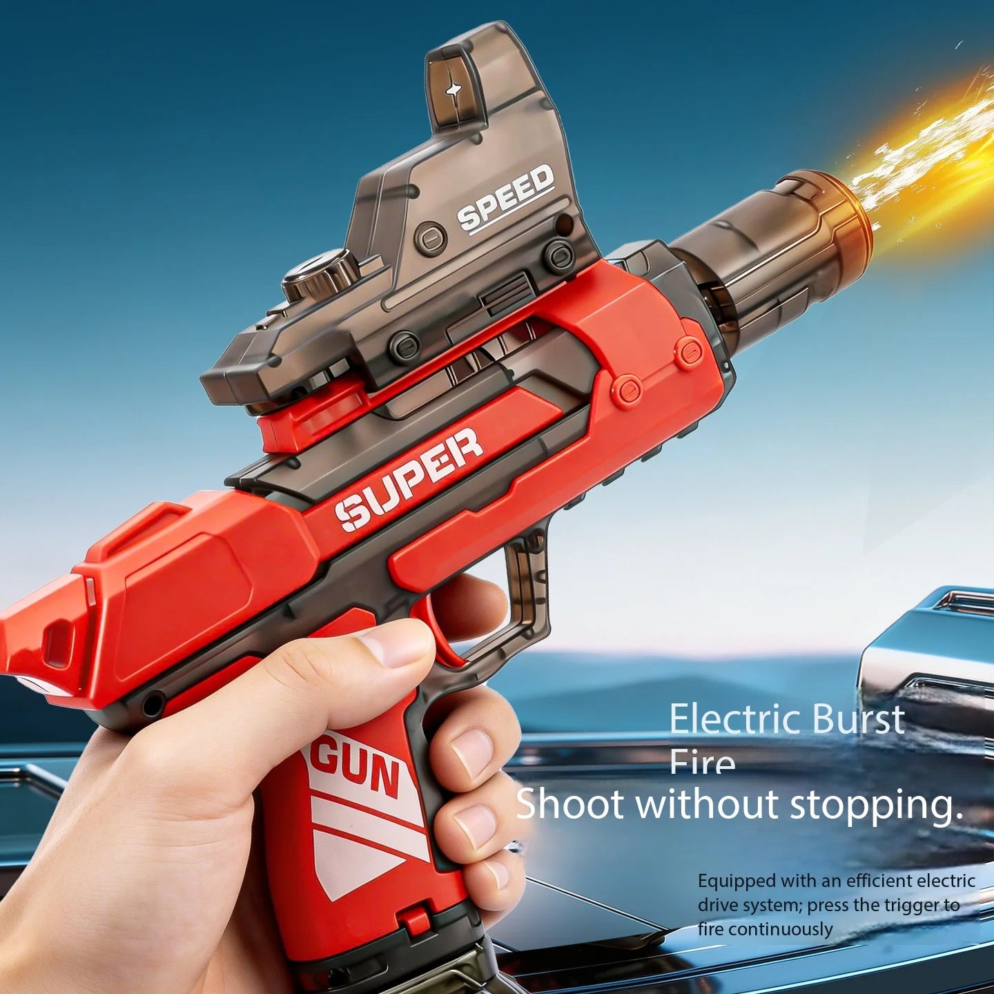 Electric Water Guns For Adults Powerful Squirt Automatic Water Suction Water Blasters Summer Outdoor Beach Toy For boys Kid Gift