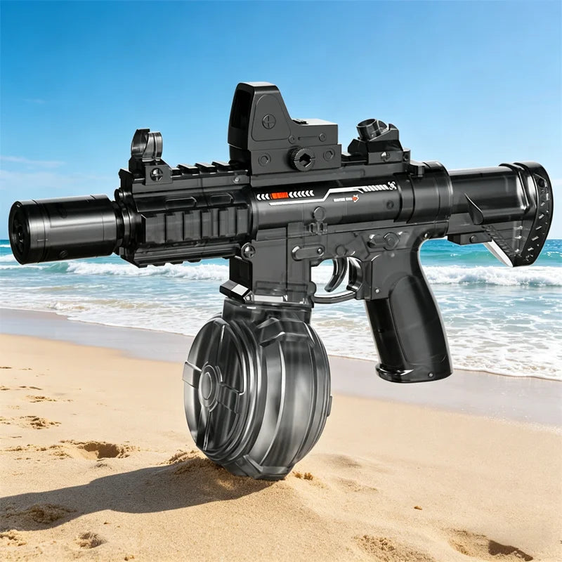 Electric Water Gun For Kids Adults Fully Automatic Water Pistol With LED Light Children's Garden Outdoor Pool Beach Water Toys