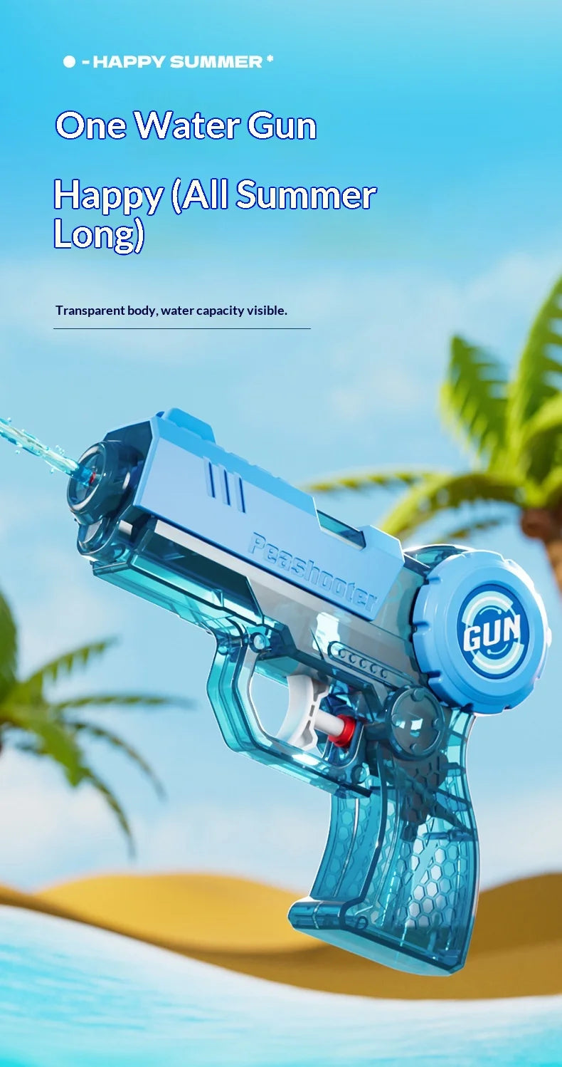 Glock Press-Pump Water Gun with High Capacity for Kids, Beach Water Battle Outdoor Water Play Toy