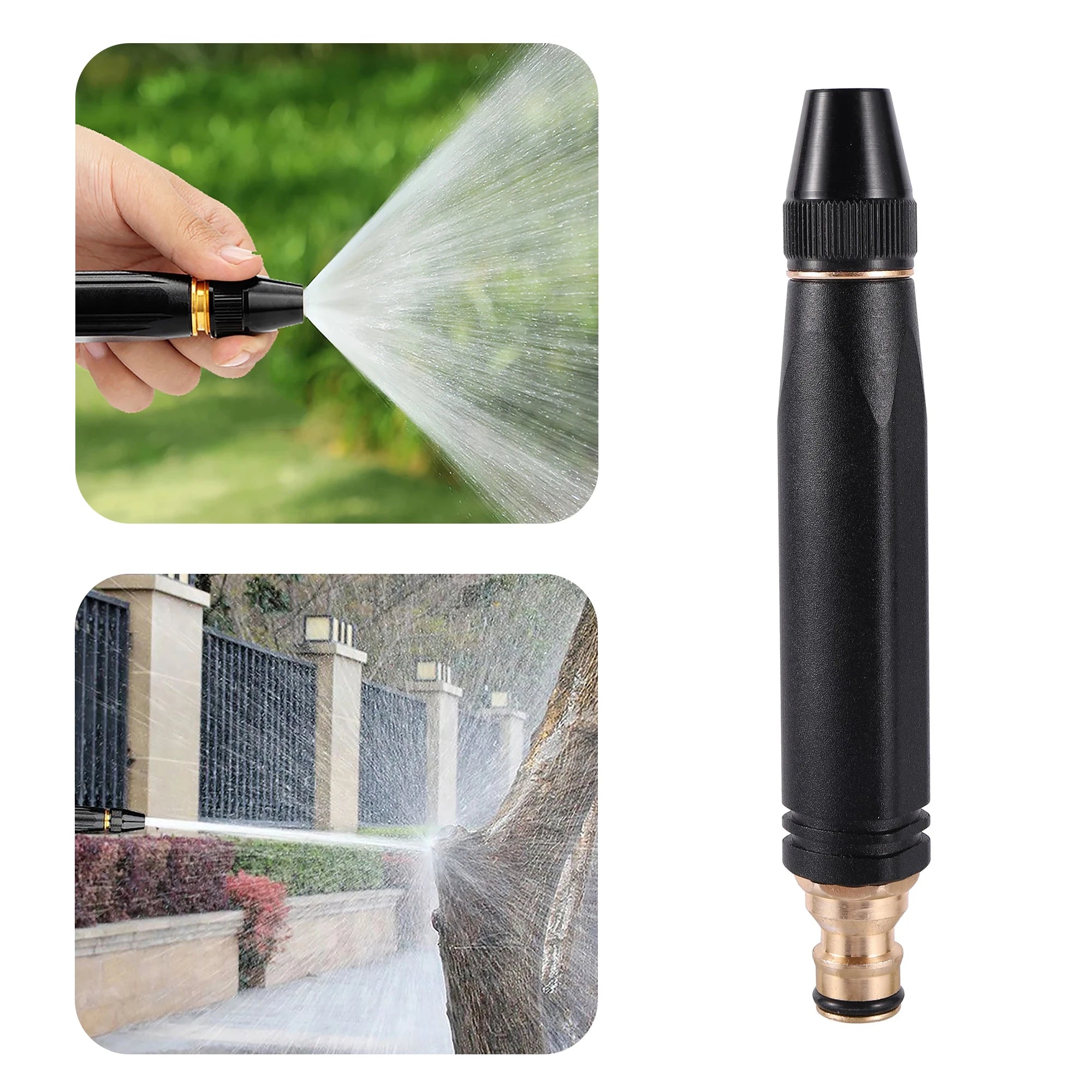 High Pressure Spray Water Gun Adjustable Water Blaster For Plant Flower Lawn Care Gardening Irrigation Car Washing Pet Cleaning