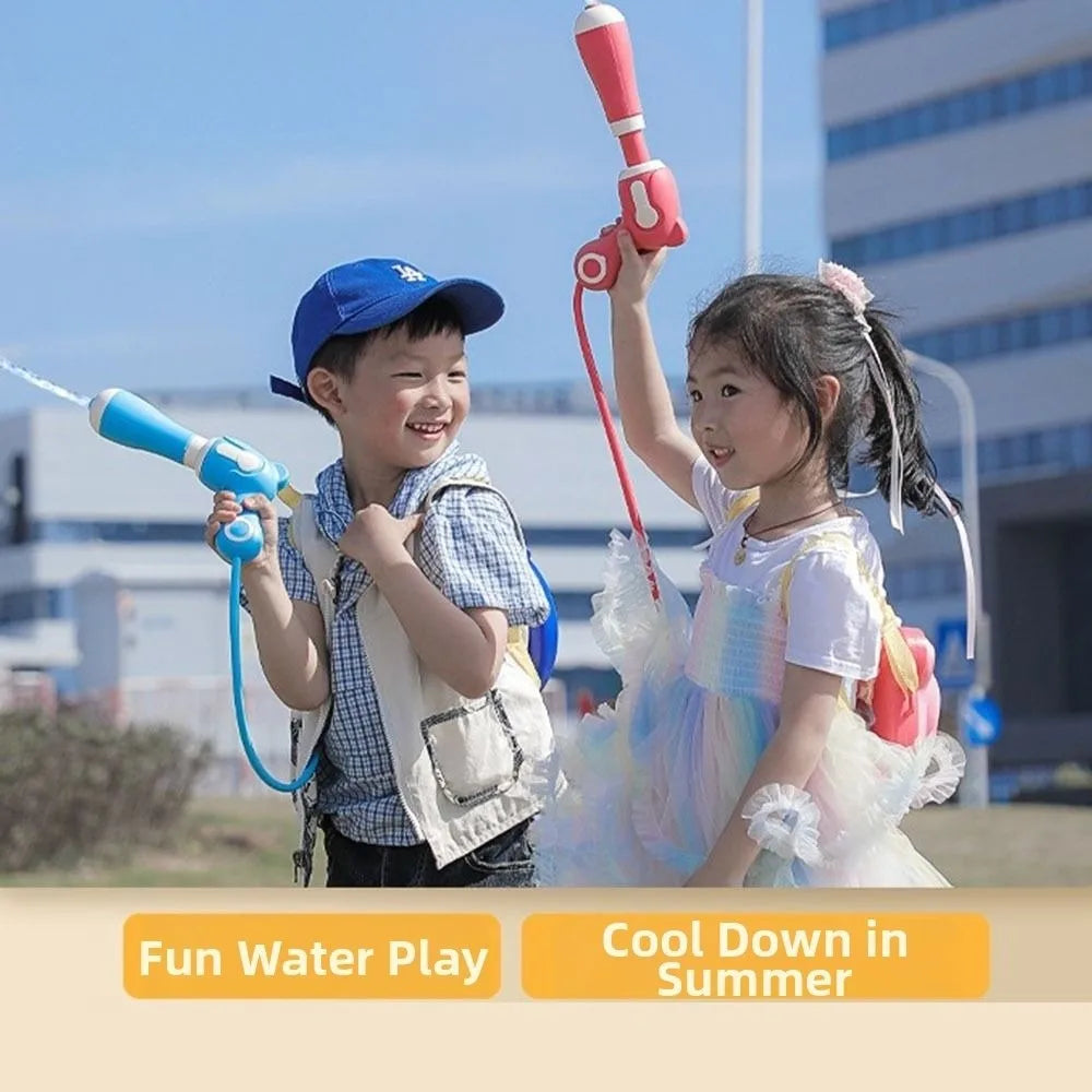 Pull Type Children Backpack Water Spray Toy Powerful Range Large Capacity Long-range Water Battle Props Easy To Fill