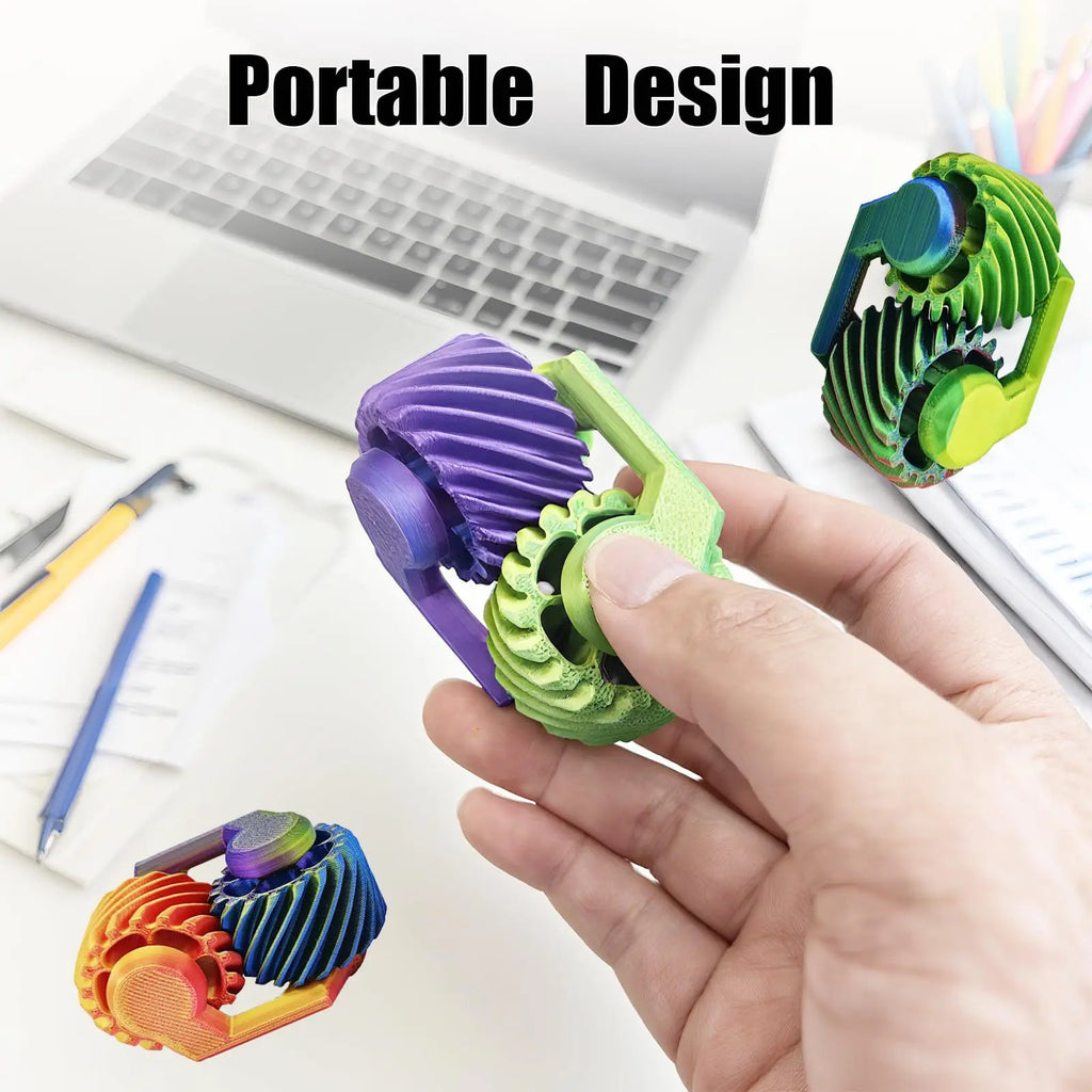 Popular Fidget Spinner 3D printed fingertip gear decompression toy mini gyroscope  Fidget Toy for Adults Teens Kids