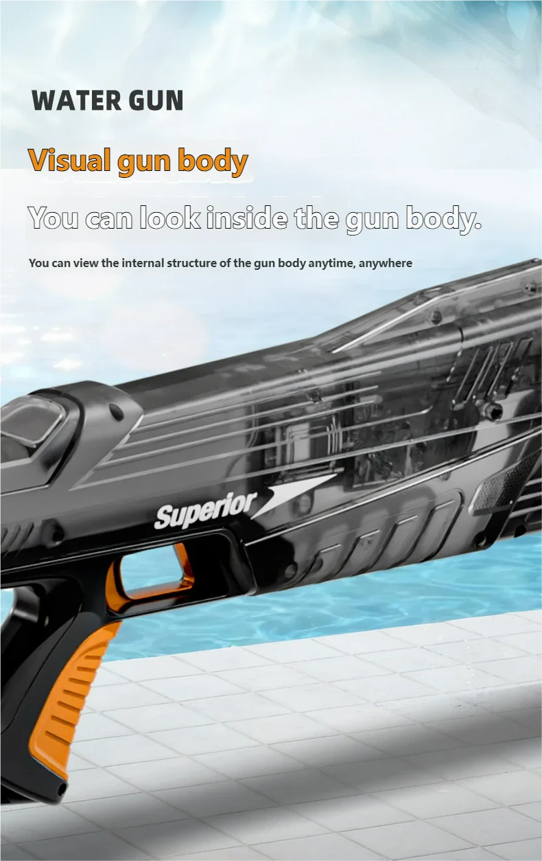 Electric Water Guns For Adults Powerful Spray Automatic Water Suction Water Blasters Outdoor Party Beach Toy For boys Kid Gifts