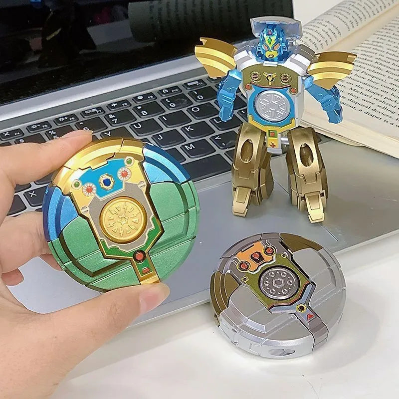Innovative Robot Transformable Fidget Spinner Creative Hand Spinner Stress Relief Sensory Gadget Portable Desk Toy for Adults