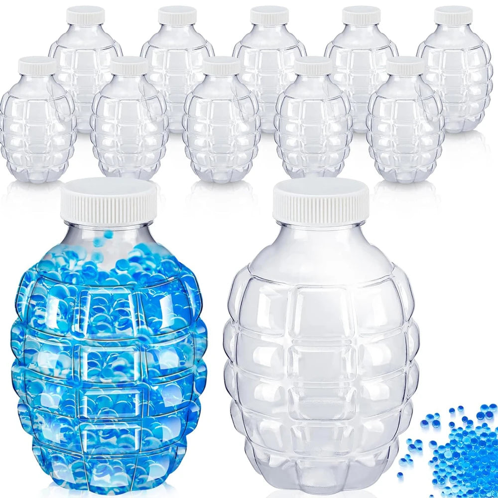 Water Gel Ball Blaster Gun Accessories Splatter Ball Gun Refill Ammo Plastic Hopper Gel Bead Subpackage Bottle for Kids Summer
