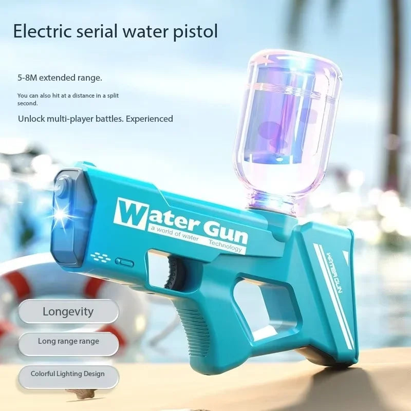 Electric Water Guns For Adults Powerful Squirt Automatic Water Suction Water Blasters Summer Outdoor Beach Toy For Boys Kid Gift