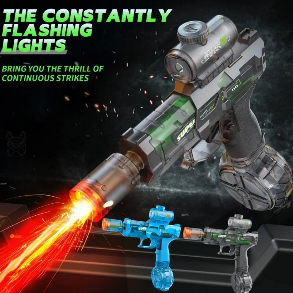 Electric Submachine Water Blaster Full Automatic Continuous Shooting Long Range Design for Summer Water Battles and Pool Fun