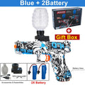 Electric Burst Splatter Blaster Toy Gun Gel Blaster Outdoor Shooting Games Gift for Boy Kids Adults (Bullets Excluded)