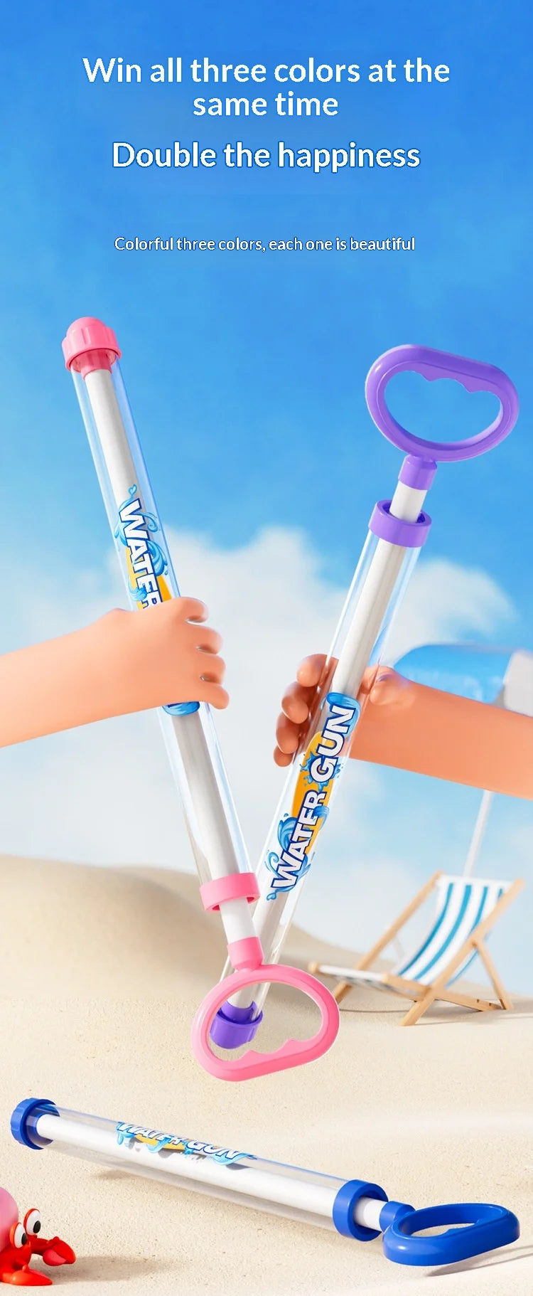 Fun Firework Effect Water Gun for Kids Large Capacity Pump Action 120° Scatter Water Cannon Summer Water Fight Essential Toy