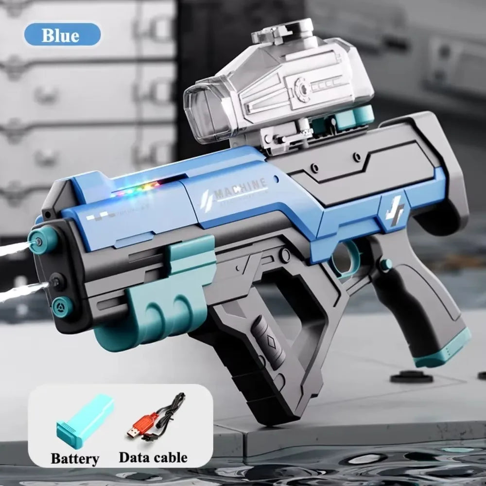Electric Water Gun Automatic Continuous Shooting Water Blaster Summer Outdoor Beach Pool Water Fight Toy for Kids Adults