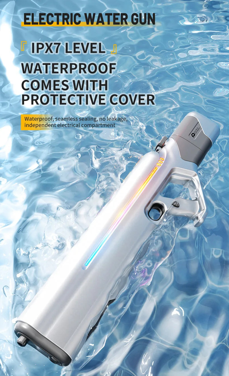 Electric Water Guns For Adults Powerful Squirt Automatic Water Suction Water Blasters Summer Outdoor Beach Toy For boys Kid Gift