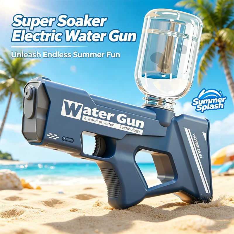 Electric Water Guns For Adults Powerful Squirt Automatic Water Suction Water Blasters Summer Outdoor Beach Toy For Boys Kid Gift