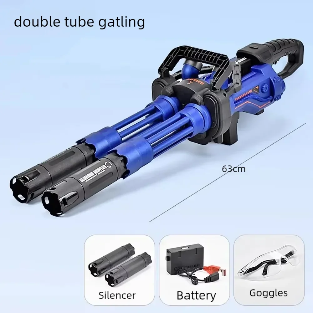 High-Speed Gatling Electric Ball Blaster - Fun for Kids and Adults, Rechargeable- Ideal for Outdoor Game Parties（No water bombs）