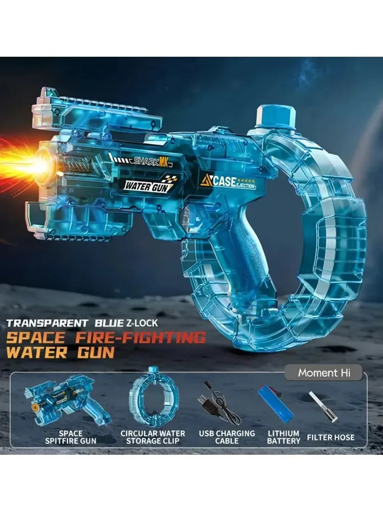 Electric Water Guns For Adults Powerful Squirt Automatic Water Suction Water Blasters Summer Outdoor Beach Toy For boys Kid Gift