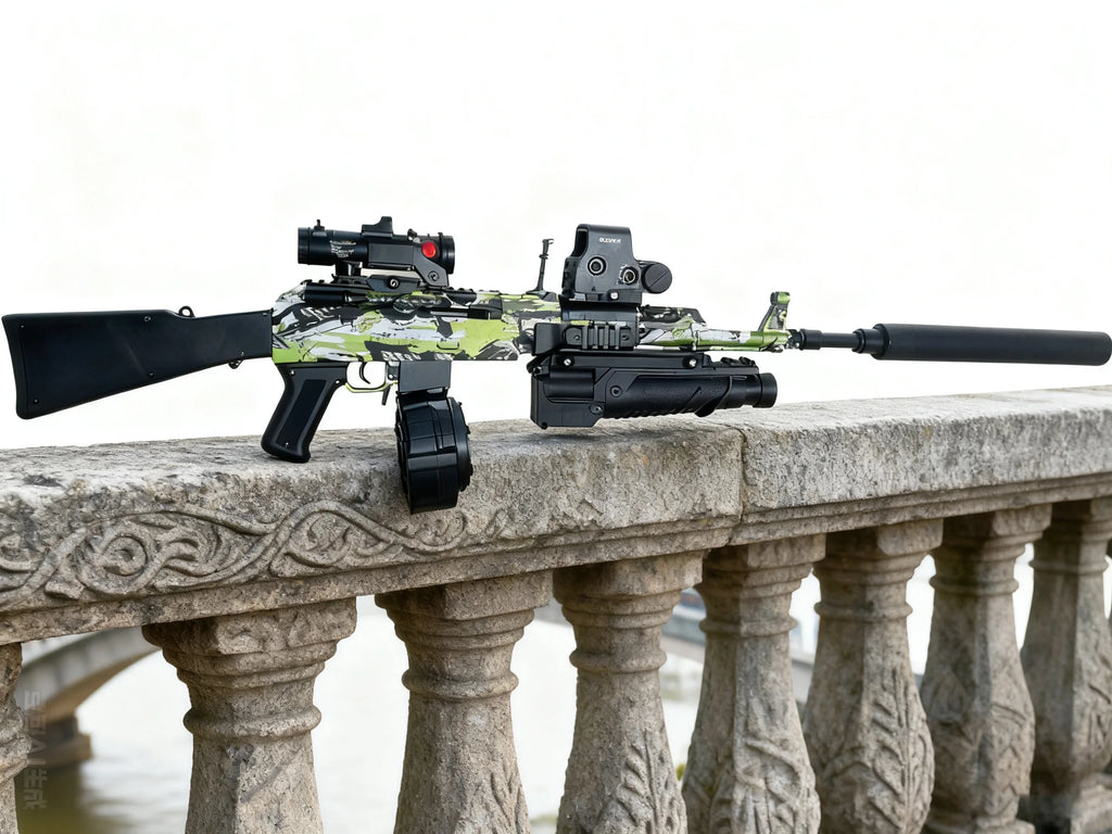 AK47 Style Gel Blaster Gun - Full Auto Electric Gel Ball Blaster Toy for Outdoor Team Shooting Games | Cool Birthday Gifts