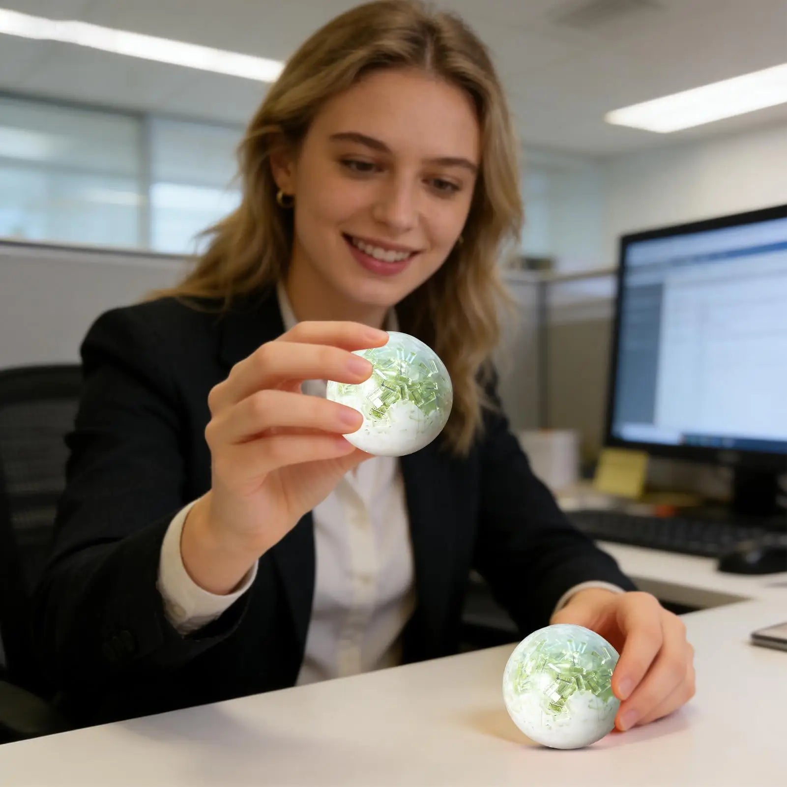 Crunchy Stress Ball Stress Relief Noisy Squeeze Toys for Kids Teens Adults Students Travelers Studying Working Travel