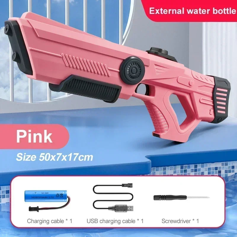 Electric Water Guns For Adults Powerful Squirt Automatic Water Suction Water Blasters Summer Outdoor Beach Toy For boys Kid Gift