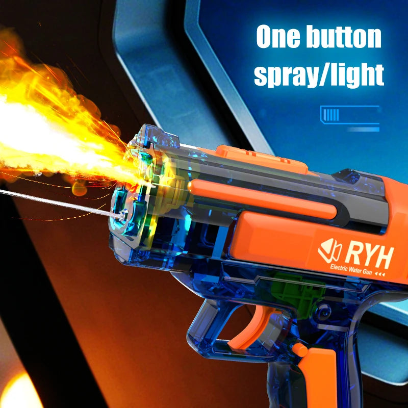 Electric Water Guns for Adults Spray light Powerful  burst  Water Storage Gun Blasters Summer Outdoor Game Toy for Boy girl Kid