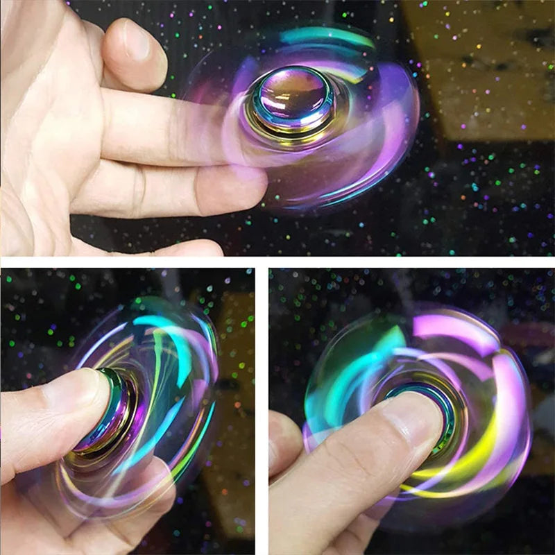 New Metal Fidget Spinner Toys Colorful AntiStress Alloy Finger Gyro EDC Relieves Stress Finger Spinner Children Adult Toy Gifts